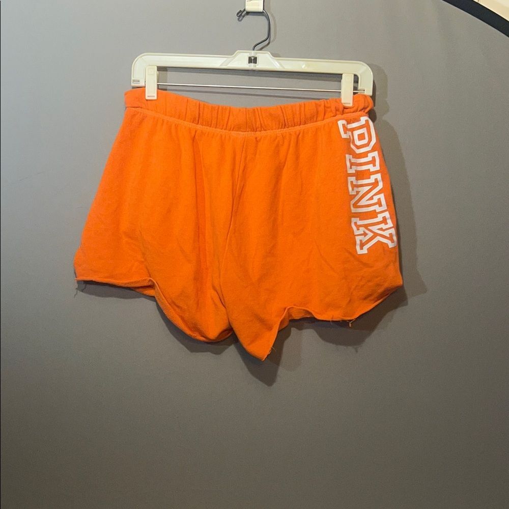 PINK Victoria's Secret Bright Orange Athletic Shorts